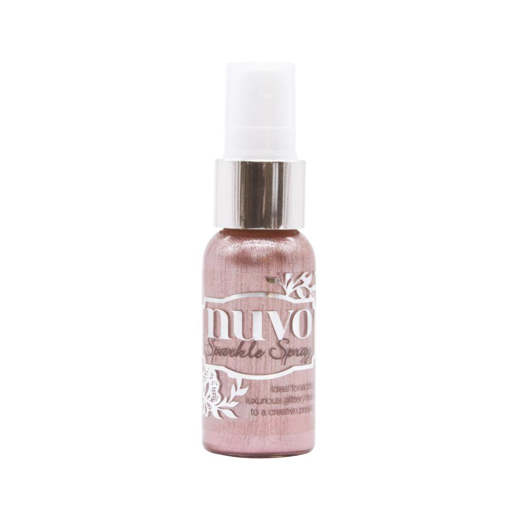 Blush Burst Sparkle Spray / Pintura Brillante Rosa en Atomizador Pintura y Medios Mixtos Nuvo