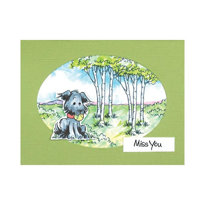 Puppy Playmates Cling Stamps / Sellos de Cachorros Descontinuado Stampendous