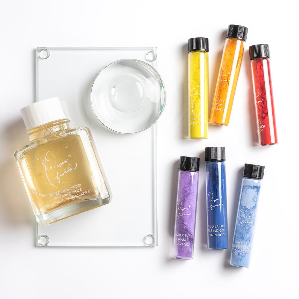 Powdered Pigment Set / Set de Pigmentos en Polvo Descontinuado American Crafts