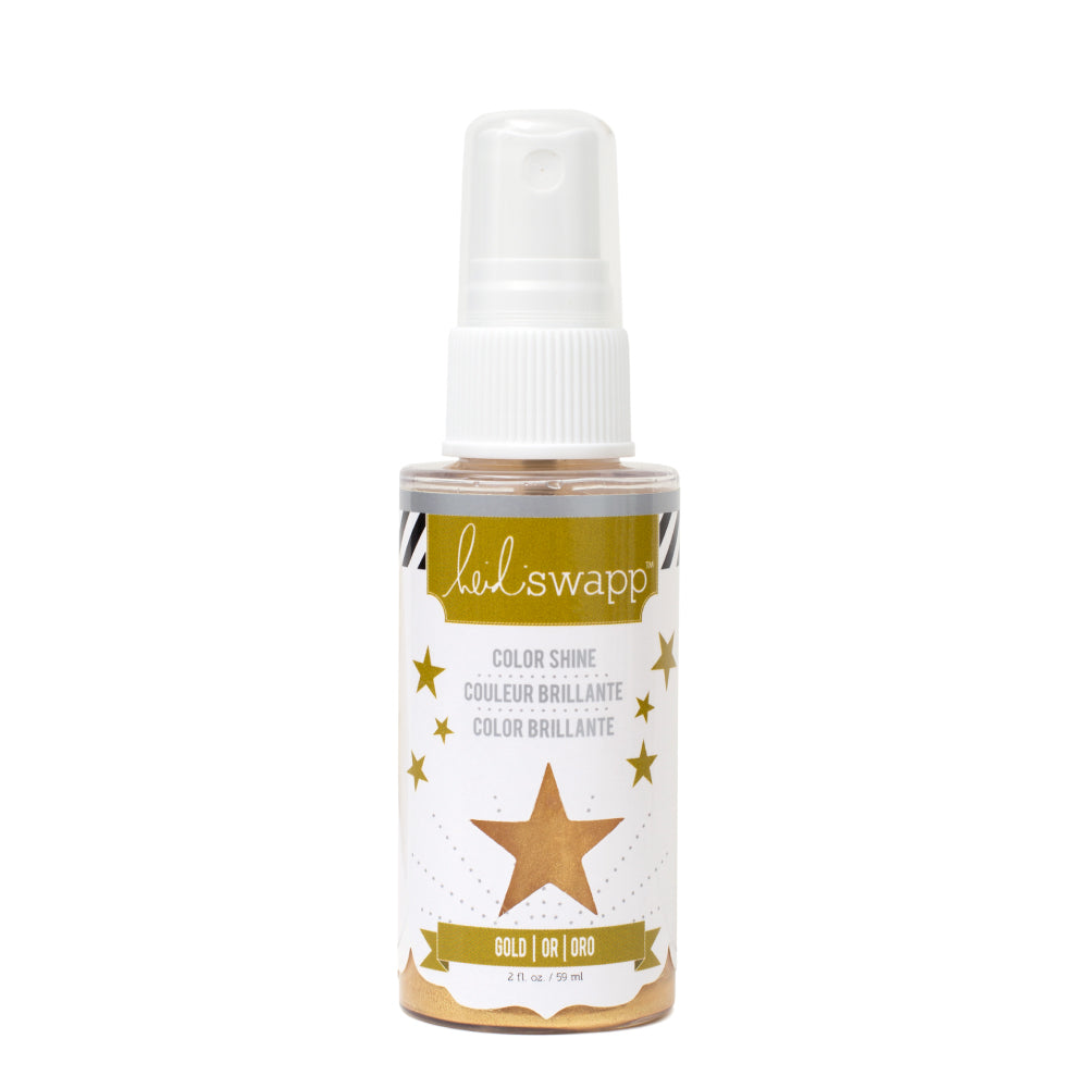 Color Shine Spritz Gold  / Tinta en Spray de Brillitos Dorada Descontinuado Heidi Swapp