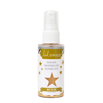Color Shine Spritz Gold  / Tinta en Spray de Brillitos Dorada Descontinuado Heidi Swapp