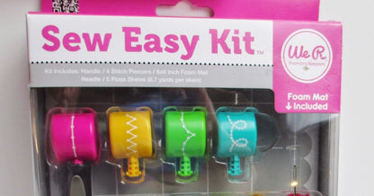 Sew Easy Kit + 2 / Set de Herramientas Para Coser Papel con Extras Descontinuado We R Memory Keepers