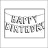 Embossing Folder Happy Birthday Banner / Folder de Grabado Cumpleaños Folders de Grabado Darice