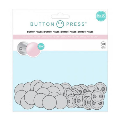 Button Press Small Pins Refill  / 30 Botones Chicos Personalizables Accesorios We R Memory Keepers