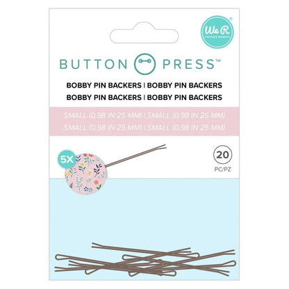 Button Press Bobby Pins / Pasadores con Pin Accesorios We R Memory Keepers