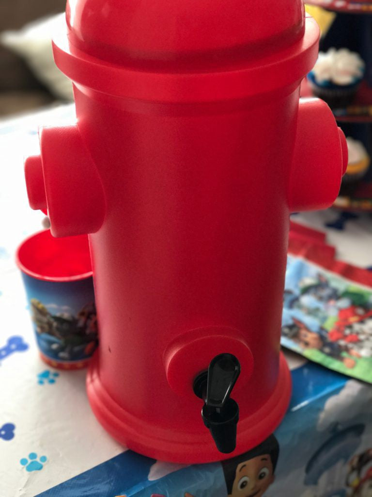 Firefighter Party Hydrant Drink Dispenser / Dispensador de Bebidas DESCONTINUADO Novelty