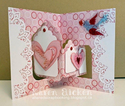 Craft Pop It Up Tags Pivot Card Die / Suaje de Tarjeta Pop up Descontinuado Elizabeth Craft Designs