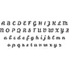 Stencil Script Alphabet / Esténciles Alfabeto Minúsculas