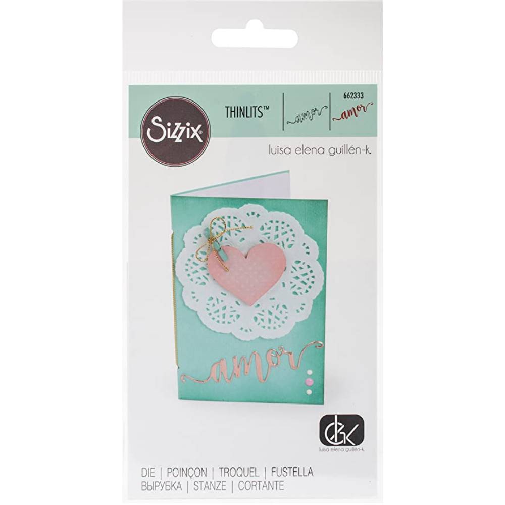 Thinlits Dies Amor / Suaje Amor Descontinuado Sizzix