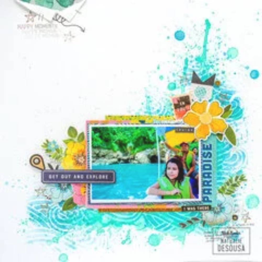Wander Mixed Media Stencils / Estenciles de Paseo Descontinuado Vicki Boutin
