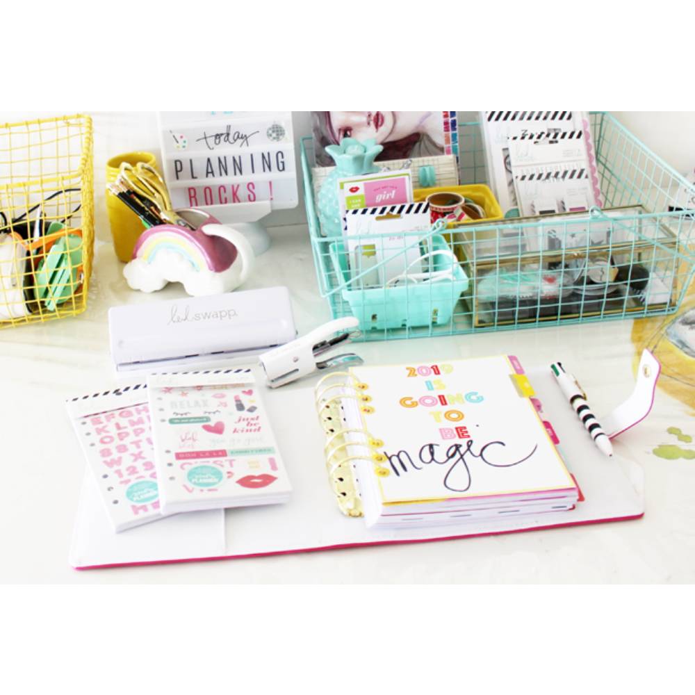 Memory Planner Reinforcer Stickers / Refuerzos Dorado Con Brillitos Descontinuado Heidi Swapp