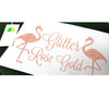 Glitter HTV Rose Gold / Vinil Planchable Brillante Oro Rosa