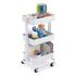 Metal Rolling Utility Cart: White / Carrito con Ruedas Blanco Descontinuado Darice