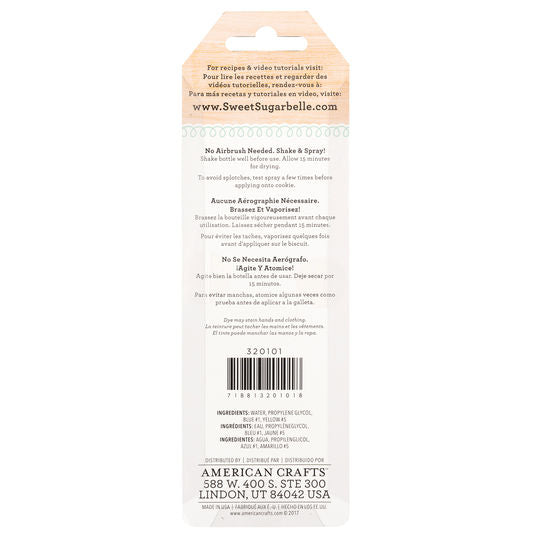 Sweet Sugarbelle Edible Color Mist Mint / Colorante en Spray Comestible Menta Descontinuado Sugarbelle