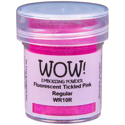 Fluorescent Tickled Pink Embossing Powder / Polvo de Embossing Rosa Fosforescente 1 Descontinuado Wow!