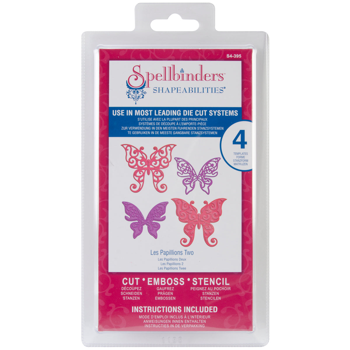 Les Papillions Dies and Emboss / Suaje y Realce Mariposas Descontinuado Spellbinders
