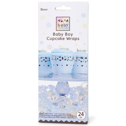 Cubre Panqués para Niño / Baby Boy Cupcake Wrappers Descontinuado Darice