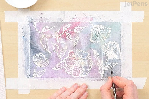 Masking Fluid  / Líquido Enmascarador Punta Fina Medios Mixtos y Pastas Texturizadoras Fineline Applicators