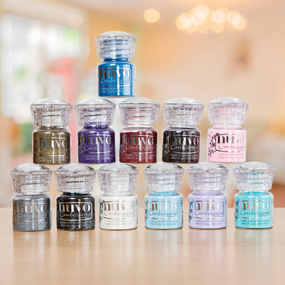 Embossing Powder Glitter Gold / Polvo de Realce Oro Glitter Polvos de Embossing Nuvo