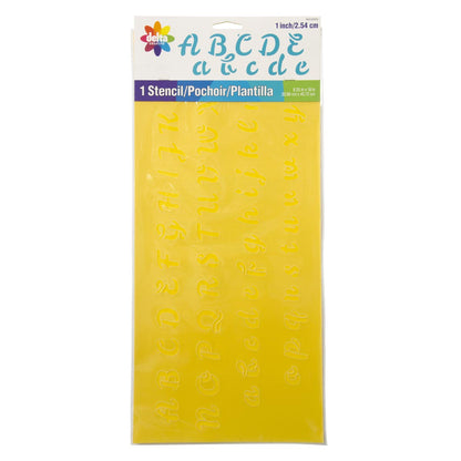 Stencil Script Alphabet / Esténciles Alfabeto Minúsculas Descontinuado Delta creative