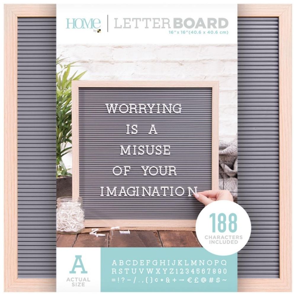 Framed Letterboard with Letters / Tablero de Mensajes #3
