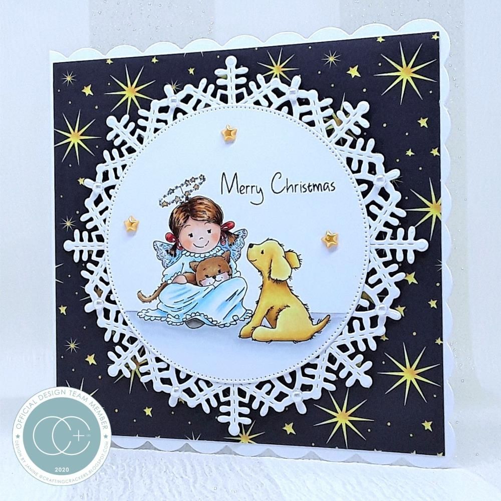 Angels Clear Stamps / Sellos de Ángeles Navidad Sellos Craft Consortium