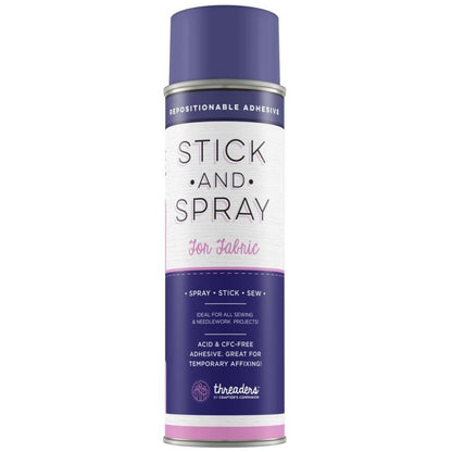 Stick &amp; Spray Adhesive For Fabric / Pegamento Reposicionable para Tela Adhesivos / Pegamentos Crafter&