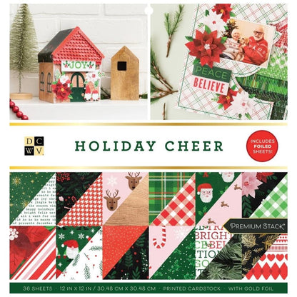 Holiday Cheer Cardstock / Block de Cartulina Navideña Descontinuado DCWV