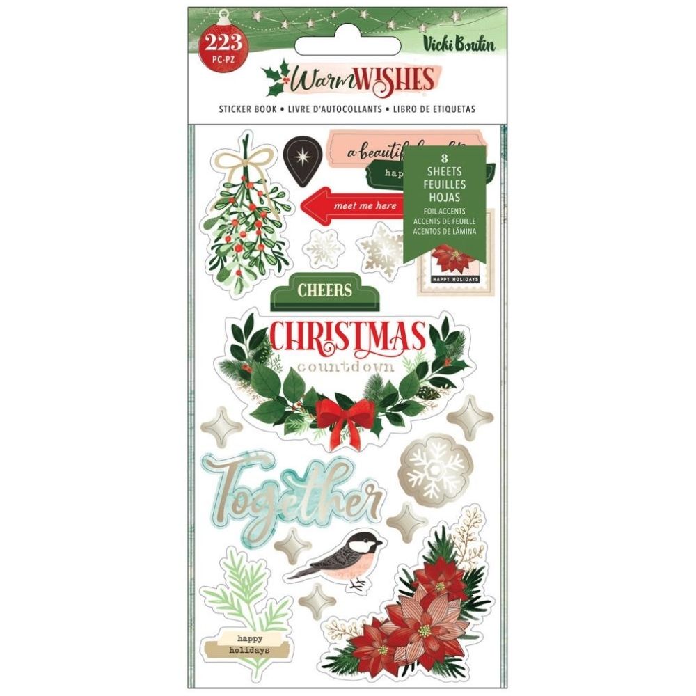 Warm Wishes Stickers / Estampas de Navidad Stickers American Crafts