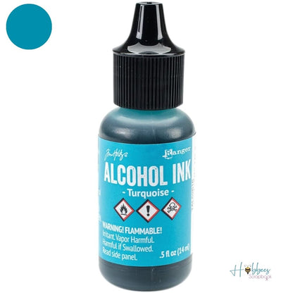 Tim Holtz Alcohol Ink Turquoise / Tinta al Alcohol Turquesa Tintas al Alcohol Ranger