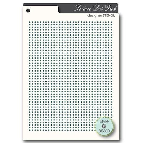 Texture Dot Grid Stencil / Stencil de Puntitos Descontinuado Memory Box