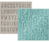 Next Level ABC-123 Embossing Folders / Folders de Grabado Profundo de Alfabeto y Números Descontinuado We R Memory Keepers