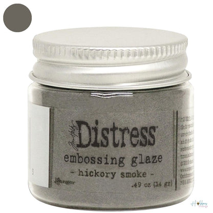 Distress Embossing Glaze Hickory Smoke / Polvo de Embossing Gris Humo Polvos de Embossing Ranger