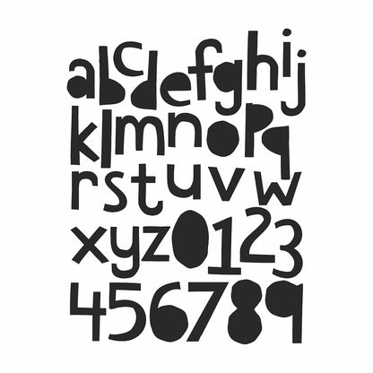 Tim Holtz Foam Craft Stamps / Sellos de Letras y Numeros Sellos Tim Holtz