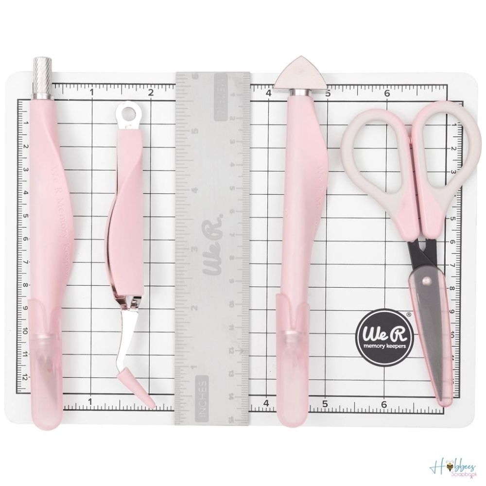 Magnetic Mini Tool Kit Pink / Kit de herramientas Magnéticas Rosa Herramientas We R Memory Keepers