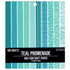 Teal Promenade Craft Paper 6x6 in / 100 Hojas de Papel Verde Azulado Papel Colorbok