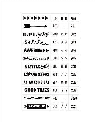Roller Date Stamp / Sello Fechador Descontinuado Project Life