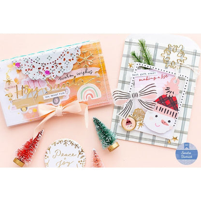 Thickers Foil Stickers / Estampas Gruesas de Frases en Foil Dorado Descontinuado Crate Paper