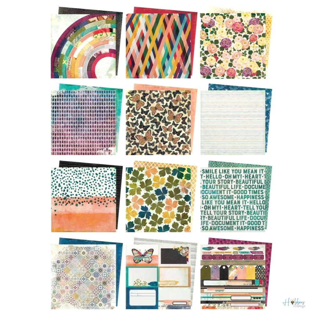 Storyteller Paper Pad 12 x 12&quot; / Block de Papel Estampado Papel Vicki Boutin