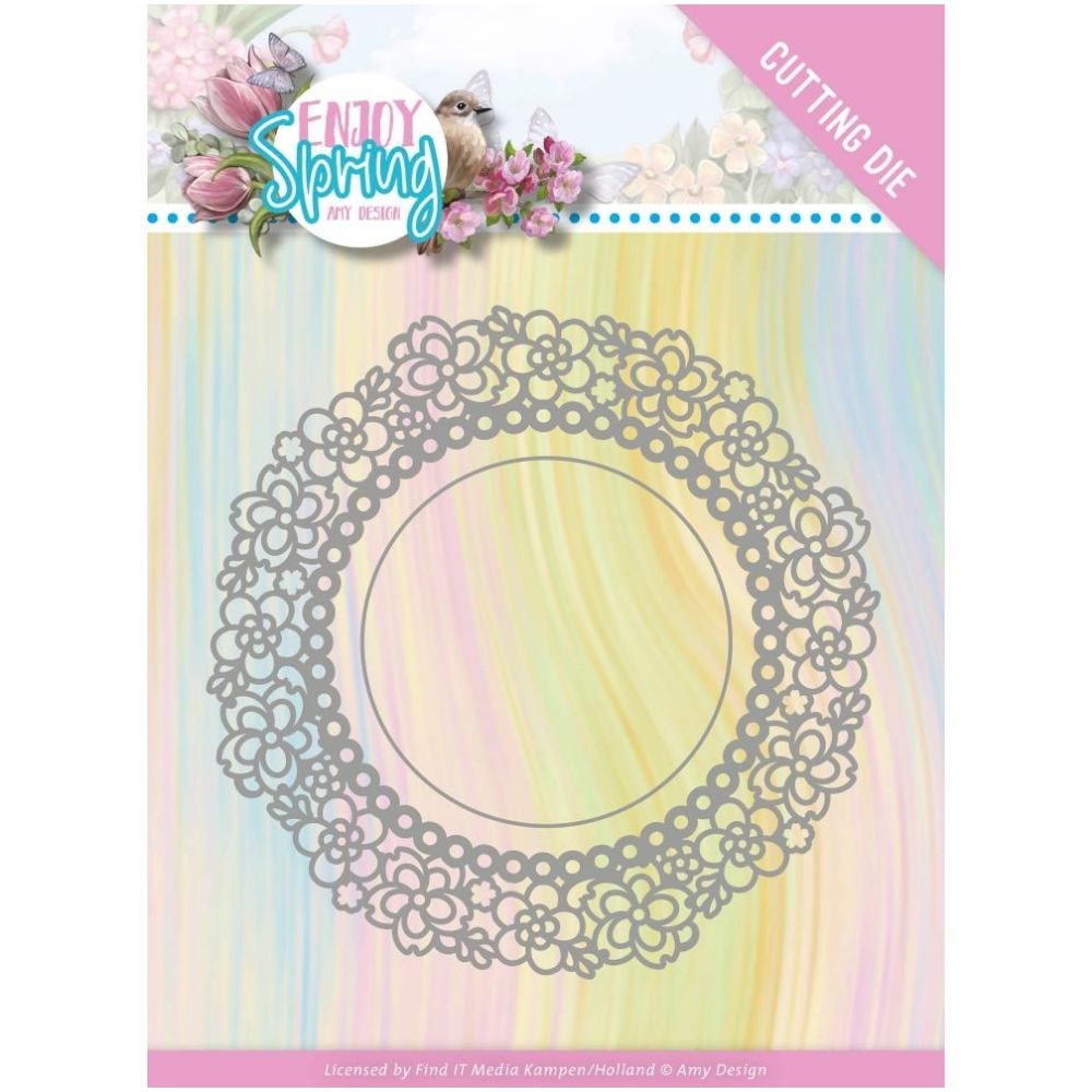 Flower Circle Dies / Suaje Circular de Flores Dados de Corte / Suajes / Troqueles Amy Design