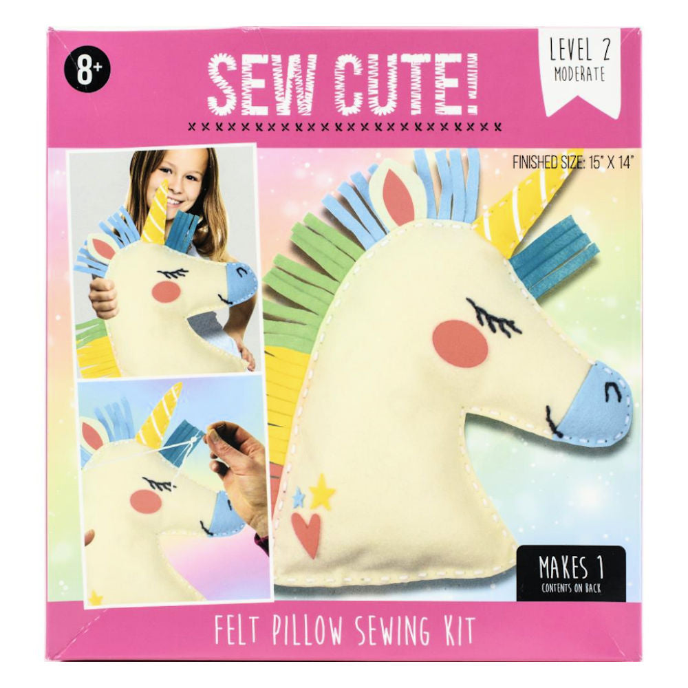 Sew Cute! Felt Pillow Kit Unicorn / Kit de Cojín Unicornio