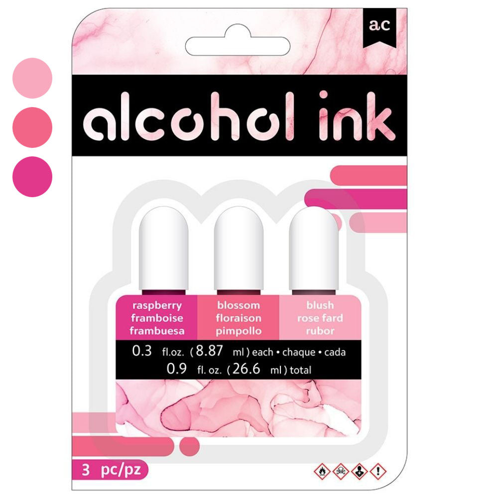 Alcohol Inks Pack Ballet / Tintas Alcohol Rosas Tintas al Alcohol American Crafts