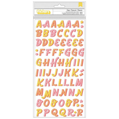 Fantastico Thickers Stickers / Estampas Gruesas de Alfabeto Stickers American Crafts