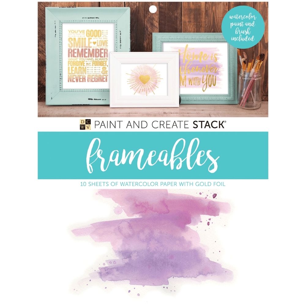 Watercolors Frameable Paper Stack / Block de Papel Acuarelable Papel DCWV