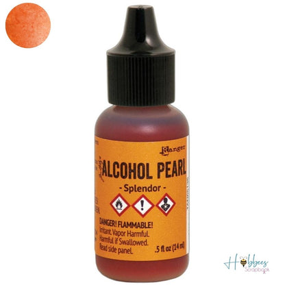 Tim Holtz Alcohol Pearls Splendor / Tinta al Alcohol Aperlada Naranja Tintas al Alcohol Ranger