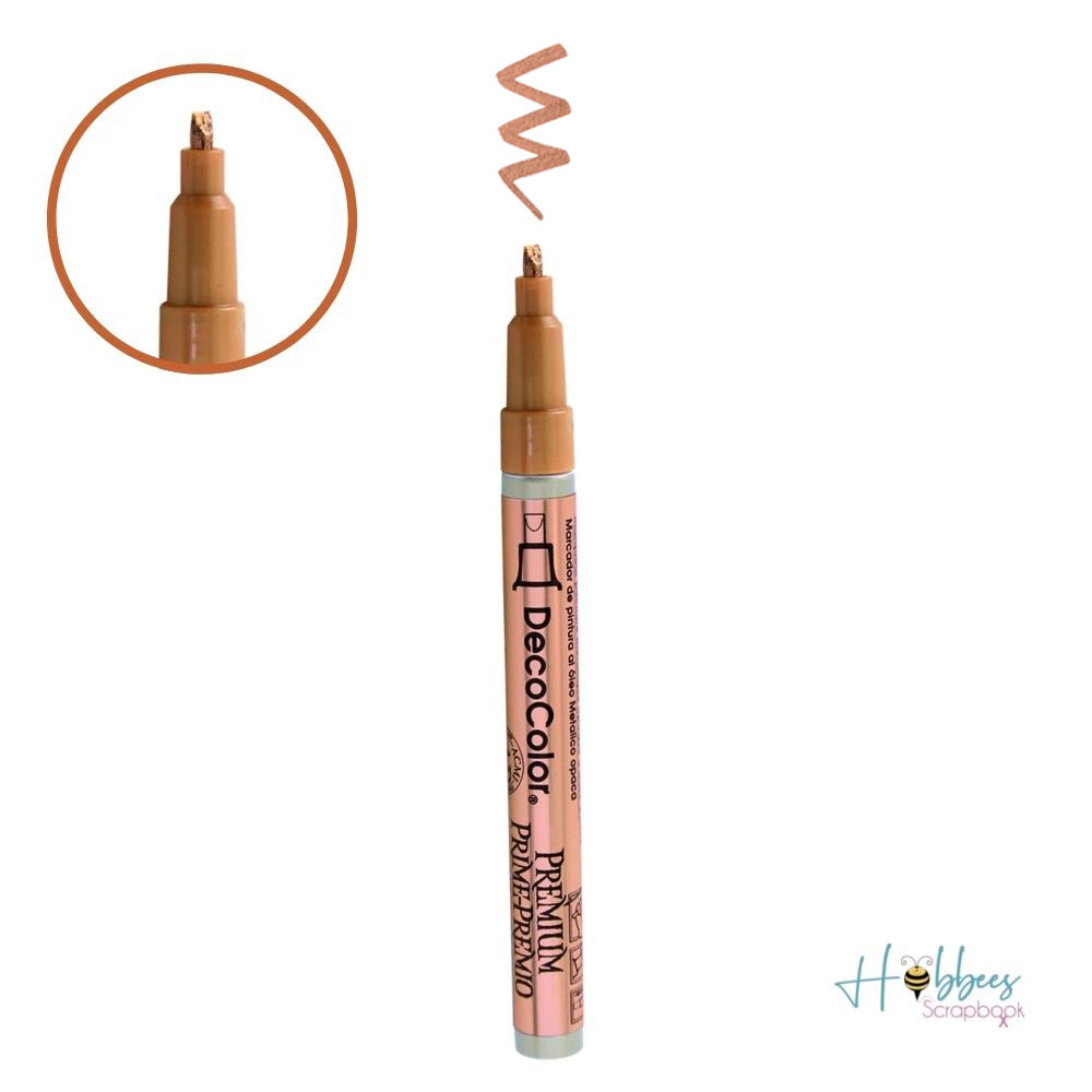 DecoColor Premium Marker Copper / Marcador Metálico Cobre Colores y Plumones Marvy Uchida