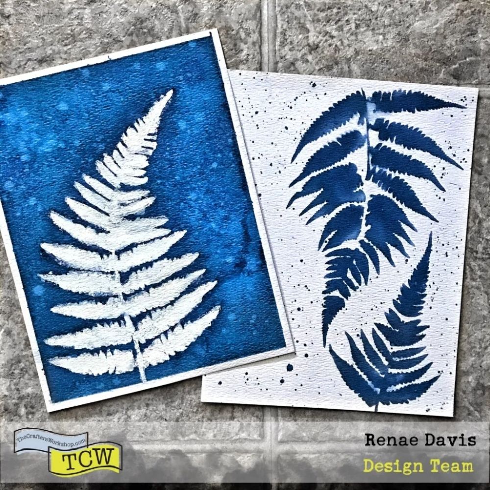 Ferns Stencil / Esténcil de Helechos Esténciles / Plantillas The Crafters Workshop