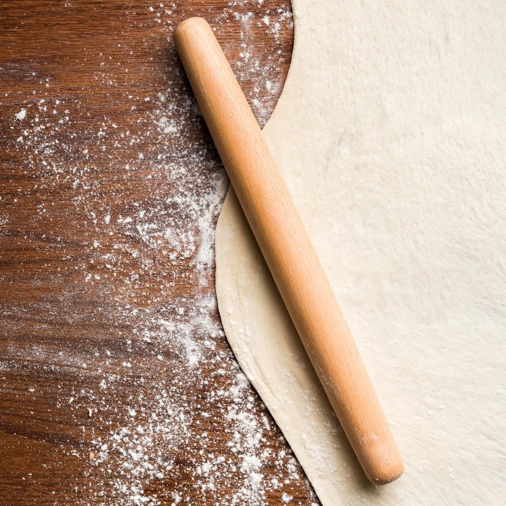 Wood Rolling Pin / Rodillo de Madera para Repostería Descontinuado AC Food Crafting