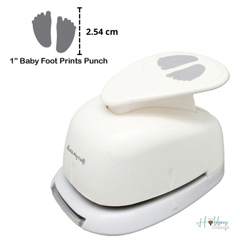 Baby Foot Prints Punch 1&quot; / Perforadora Huellitas de Bebé 2.54 cm Perforadoras Dress My Craft