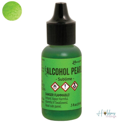 Tim Holtz Alcohol Pearls Sublime / Tinta al Alcohol Aperlada Verde Claro Tintas al Alcohol Ranger